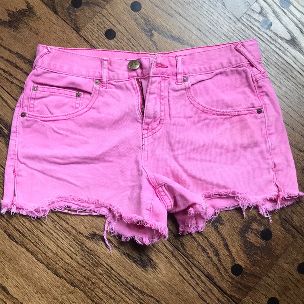 Free People denim shorts